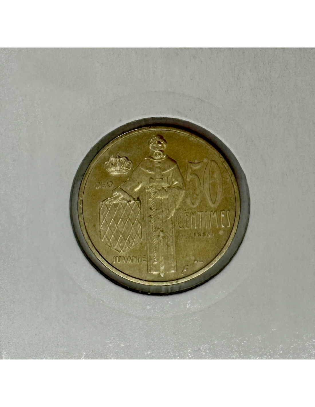 MONACO 50 CENTIMES 1962 Rainier III Monnaie En Cupro Alu ESSAI