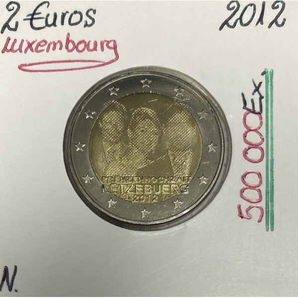 Luxembourg - 2 Euro 2012 - Le mariage