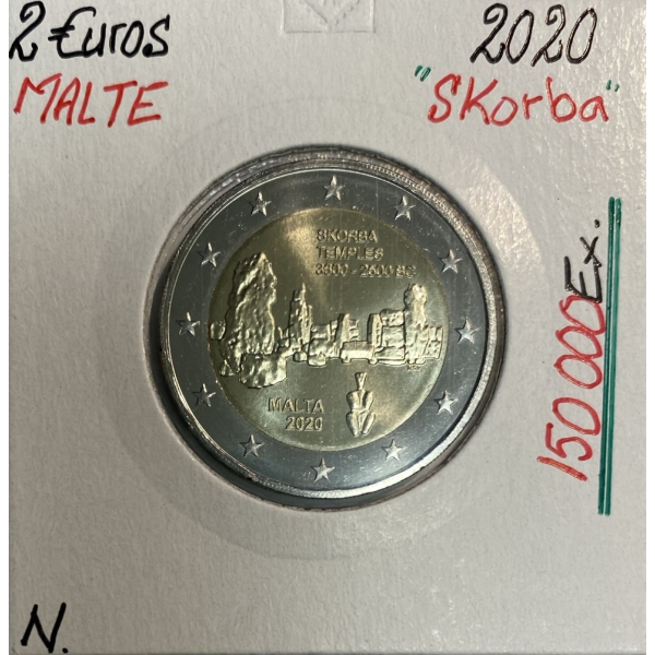 Malte - 2 Euro 2020 - TEMPLE SKORBA