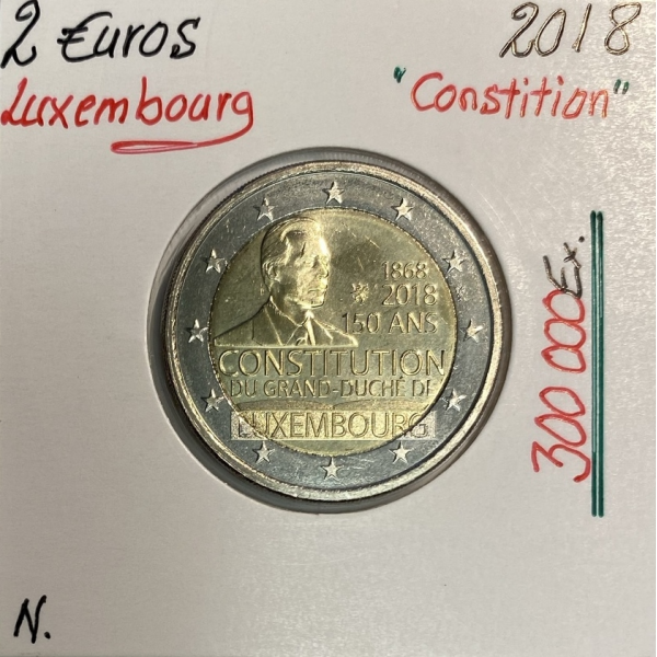 Luxembourg - 2 Euro 2018 - CONSTITUTION