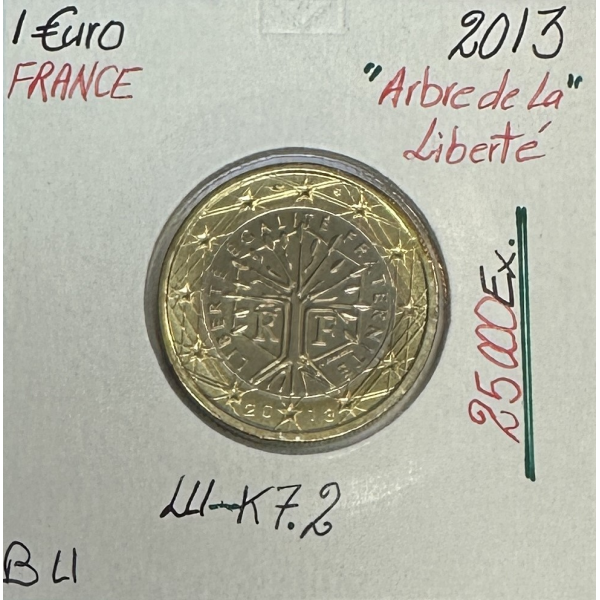 1 EURO - ARBRE DE LA LIBERTE - FRANCE - 2013 // Qualité : BRILLANT UNIVERSEL