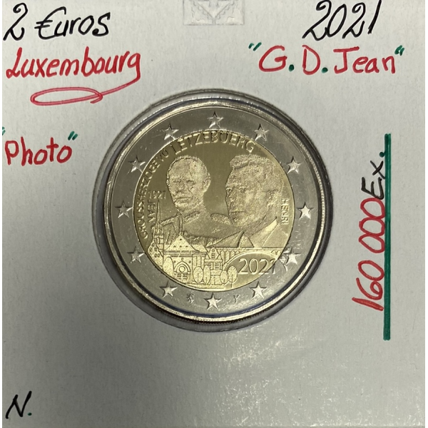 Luxembourg - 2 Euro 2021 - Naissance du Grand Duc Jean (Version Photo)