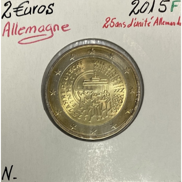 Allemagne - 2 Euro 2015 F - 25 ans de la réunification