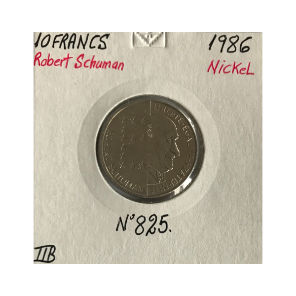 10 FRANCS ROBERT SCHUMAN - 1986 - Pièce de monnaie en Nickel // TTB