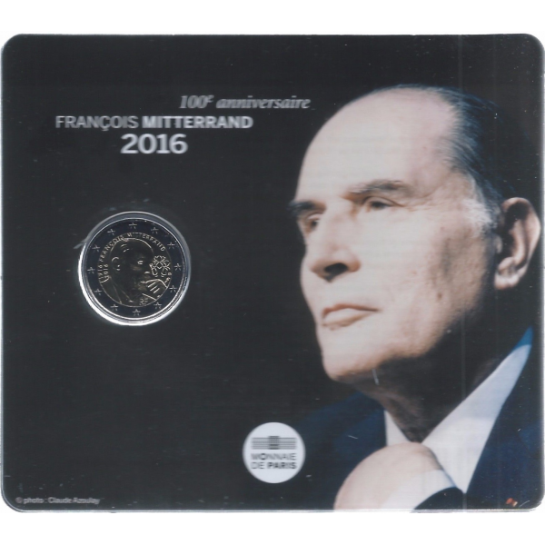 France - Coffret Brillant Universel 2016 - 2 EURO - FRANCOIS MITTERRAND