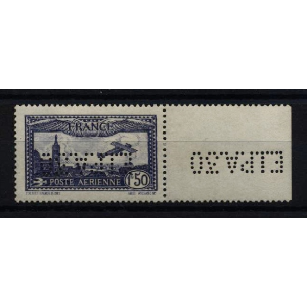 PA N° 6c - Timbre Neuf de France (Avec Charnière) Poste Aérienne 1930 Perforé