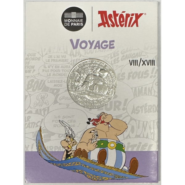 France - 10 Euro 2022 - ASTERIX - Pièce de Monnaie en Argent // VOYAGE