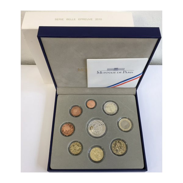 France - Coffret Belle Epreuve 2010 - Incluant la Pièce de 15 Euro en Argent