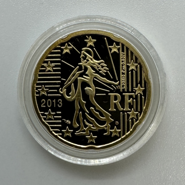 20 CENTIMES D'EURO FRANCE 2013 (7500 Ex) // Qualité : BELLE EPREUVE sous Capsule