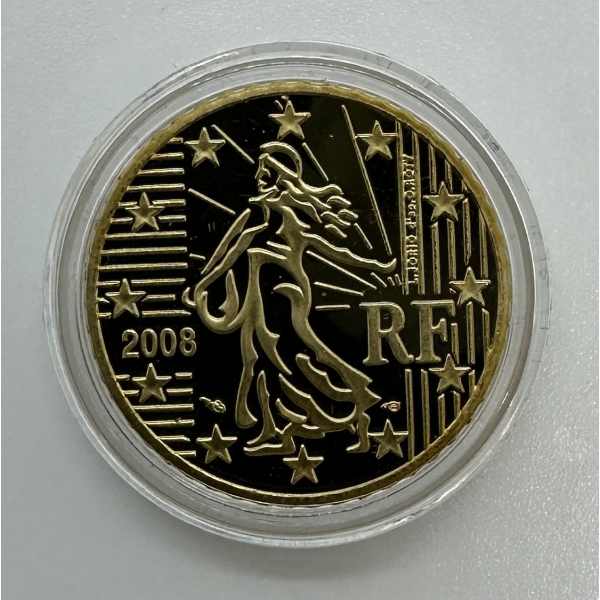 50 CENTIMES D'EURO FRANCE 2008 (7500 Ex) // Qualité : BELLE EPREUVE sous Capsule