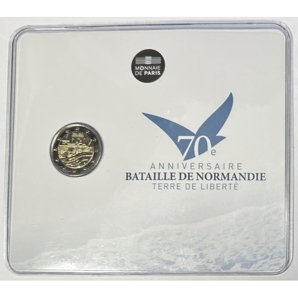 France - Coffret Brillant Universel 2014 - 2 EURO - BATAILLE DE NORMANDIE