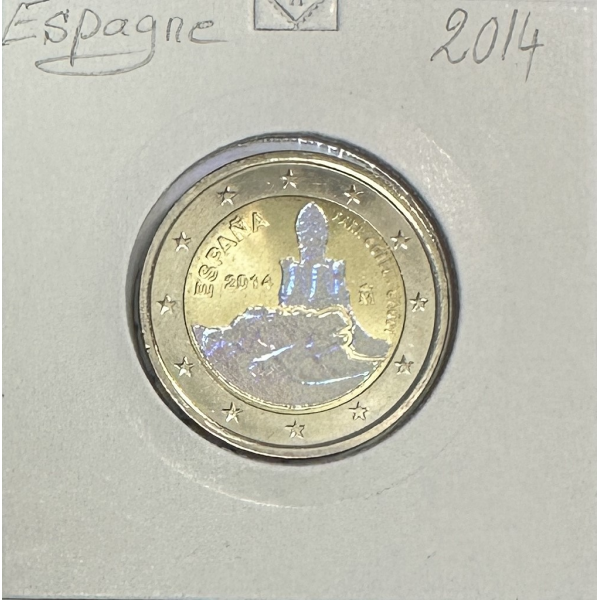 ESPAGNE - 2 EURO 2014 // Pièce de 2 Euro Commémorative Colorisée