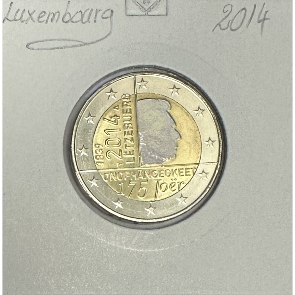 LUXEMBOURG - 2 EURO 2014 - Pièce de 2 Euro Commémorative Colorisée