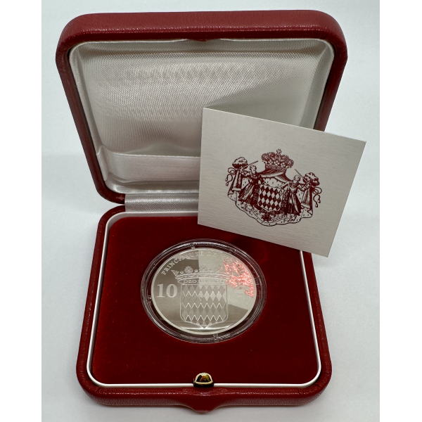 MONACO - 10 Euro commémorative 2012 en Argent - 400 ANS DU TITRE // Coffret BE