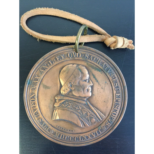 MEDAILLE EN BRONZE DU VATICAN - LE PAPE PIE IX