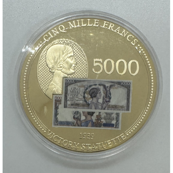 MEDAILLE - ANCIENS FRANCS : 5 000 FRANCS VICTOIRE // 2009