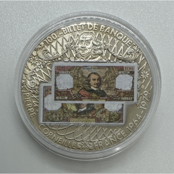 MEDAILLE - ANCIENS FRANCS : 100 FRANCS PIERRE CORNEILLE // 2007