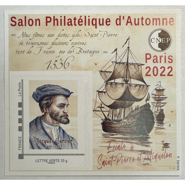 BLOC CNEP N°91 - Salon Philatélique d'Automne Paris 2023 - St-Pierre et Miquelon