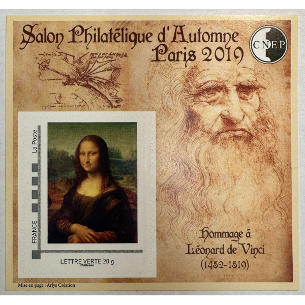 BLOC CNEP N°82 - Salon Philatélique d'Automne Paris 2019 - Léonard De Vinci