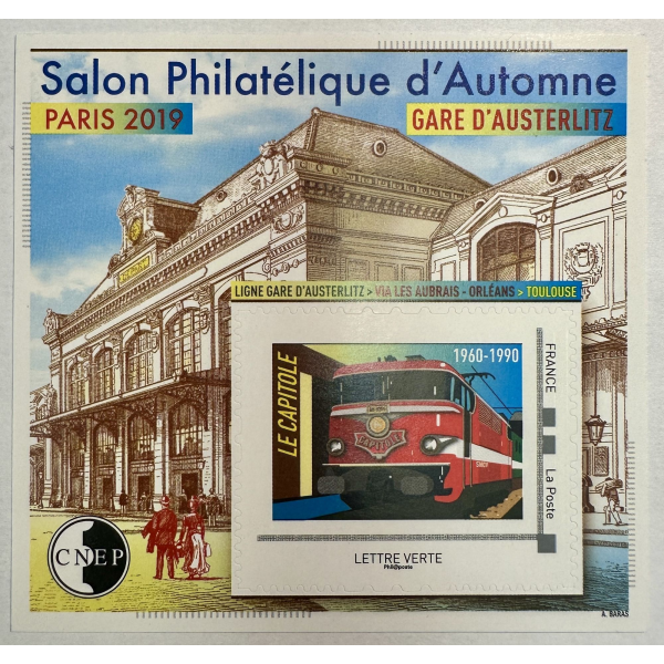 BLOC CNEP N°81 - Salon Philatélique d'Automne Paris 2019 - Gare d'Austerlitz