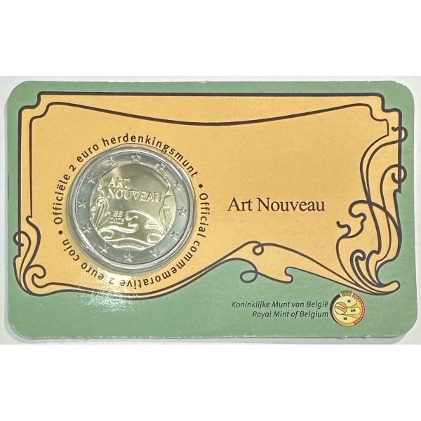 BELGIQUE - 2 EURO 2023 - ART NOUVEAU // COIN CARD (Néerlandais)