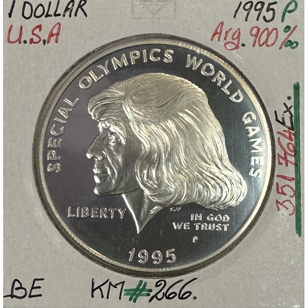 ETATS-UNIS - USA - 1 DOLLAR 1995 P - Pièce de Monnaie en argent // BE (REF 1)