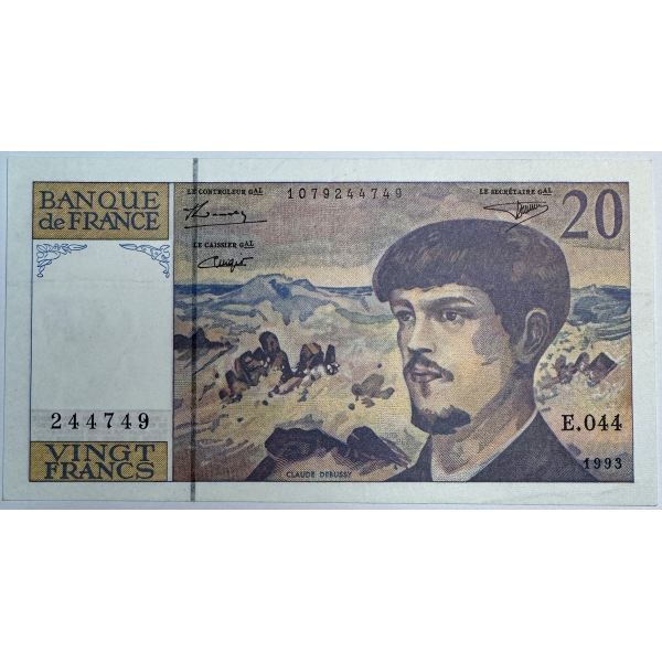 20 FRANCS DEBUSSY (1993) Billet de banque français // Qualité : TTB