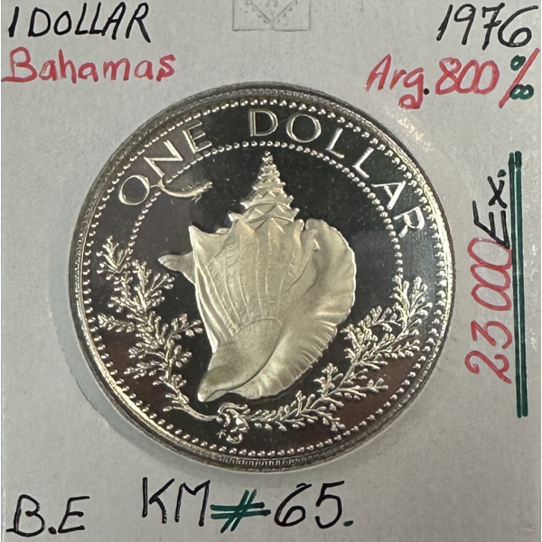 BAHAMAS - 1 DOLLAR 1976 - Pièce de Monnaie en Argent // Qualité : BE