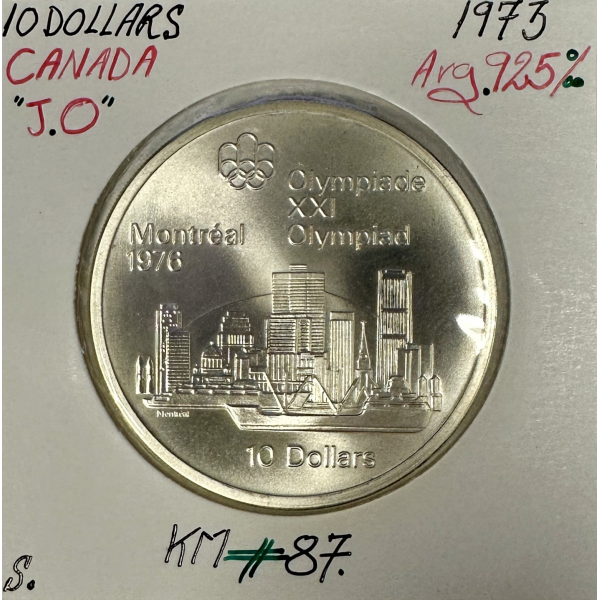 CANADA - 10 DOLLARS 1973 - Monnaie en argent // J.O de Montréal 1976 SUP (Ref 1)