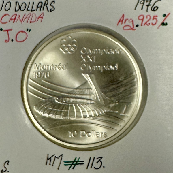 CANADA - 10 DOLLARS 1976 - Monnaie en argent // J.O de Montréal 1976 SUP (Ref 1)