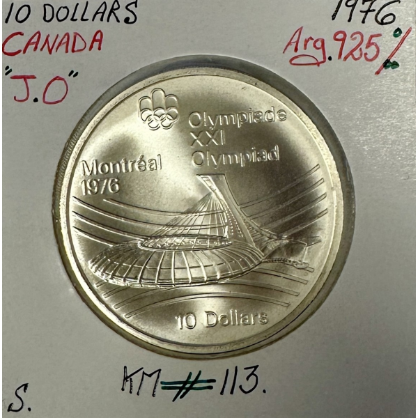 CANADA - 10 DOLLARS 1976 - Monnaie en argent // J.O de Montréal 1976 SUP (Ref 2)