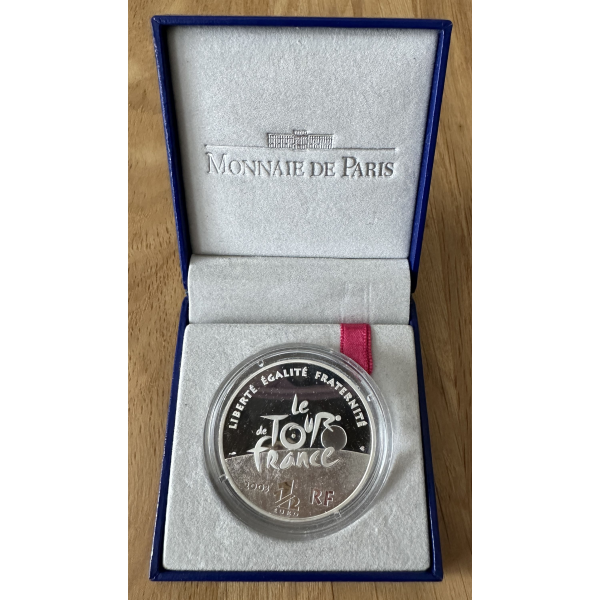 1 EURO 1/2 EN ARGENT - COFFRET BE 2003 - TOUR DE FRANCE - 100 ANS DU TOUR