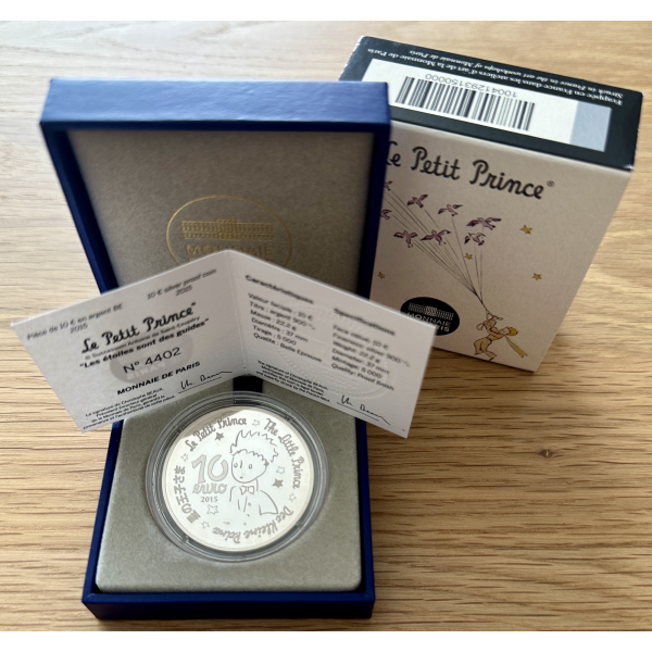 France - Coffret Belle Epreuve 2015 - 10 EURO - LE PETIT PRINCE LES ETOILES