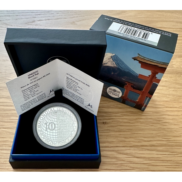 France - Coffret Belle Epreuve 2020 - 10 EURO - UNESCO MONT FUJI