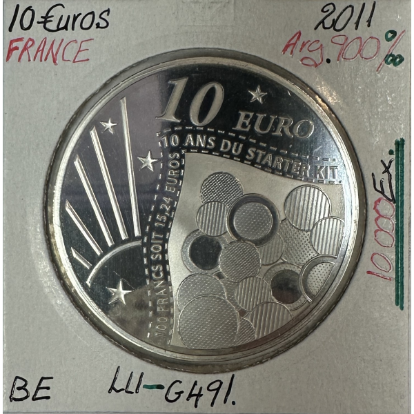 10 EURO 2011 FRANCE - STARTER KIT - Monnaie en Argent // BE