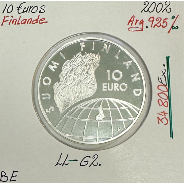 FINLANDE - 10 EURO 2002 // Pièce de Monnaie en Qualité : BE