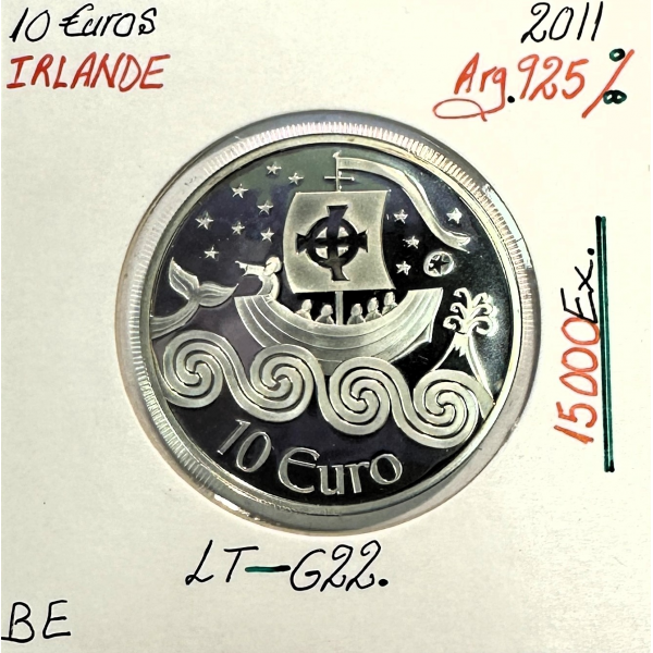 IRLANDE - 10 EURO 2011 // Pièce de Monnaie en Qualité : BE