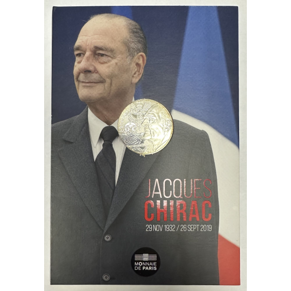 France - 10 Euro 2020 - JACQUES CHIRAC - Monnaie en Argent // La Monnaie de Paris