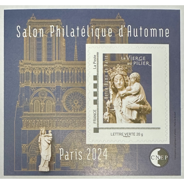 BLOC CNEP - Salon Philatélique d'Automne Paris 2024 - La Vierge du Pilier