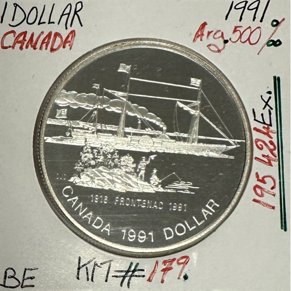 CANADA - 1 DOLLAR 1991 - Pièce de Monnaie en argent // BE