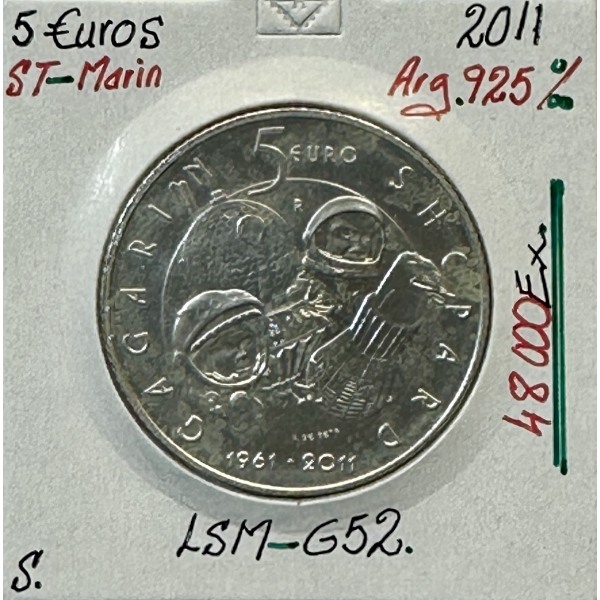 SAINT-MARIN - 5 Euro Commémorative 2011 en Argent // SUP (REF 3)