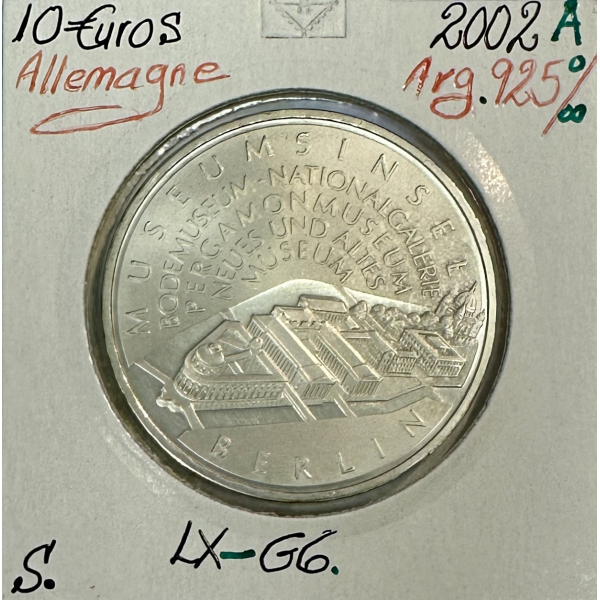 ALLEMAGNE - 10 EURO 2002A - Pièce de monnaie en argent // Qualité : TTB